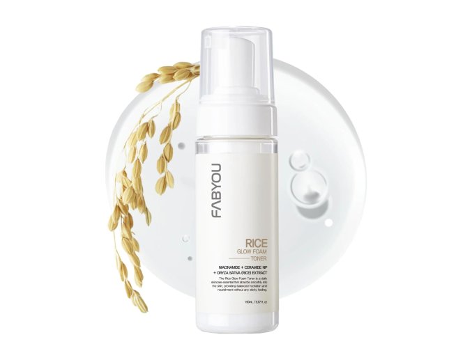 FABYOU Rice Glow Foam Toner 5 07fl oz 150ml Korean Skin Care Hydrate Enhance Radiance Glass Bran Extract Niacinamide Milky Toner Bubble 1ba854bf 79a7 4a28 be51 ef9746da7d23.b6e3086bd415df4e7715bc0