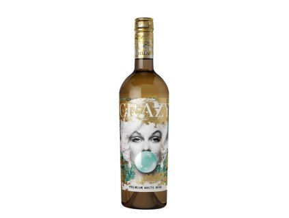 Vignobles Vellas CRAZY Colombard-Sauvignon - Blanc, Francouzské bílé víno, 0,75L