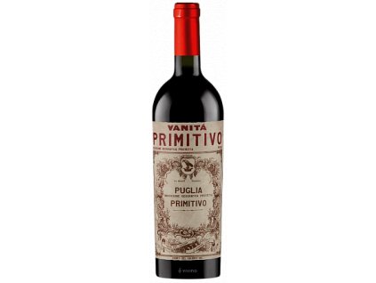 Vanitá Primitivo, Italské červené víno, 0,75L