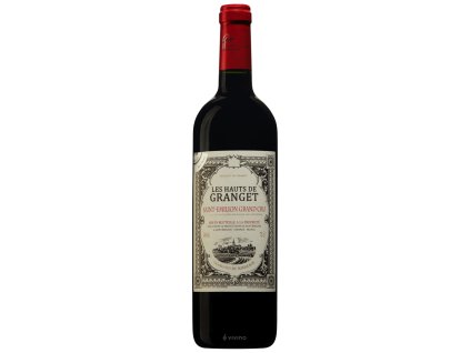 Les Hauts de Granget Saint-Emilion Grand Cru, Francouzské červené víno, 0,75L