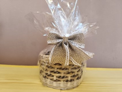 Dárkový košík s barevným provazkem