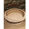 Velký kruhový přírodní podnos s rámem