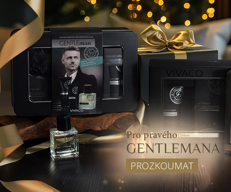 Dárkové balení a dárkové kazety kosmetiky Gentleman v elegantním stylu