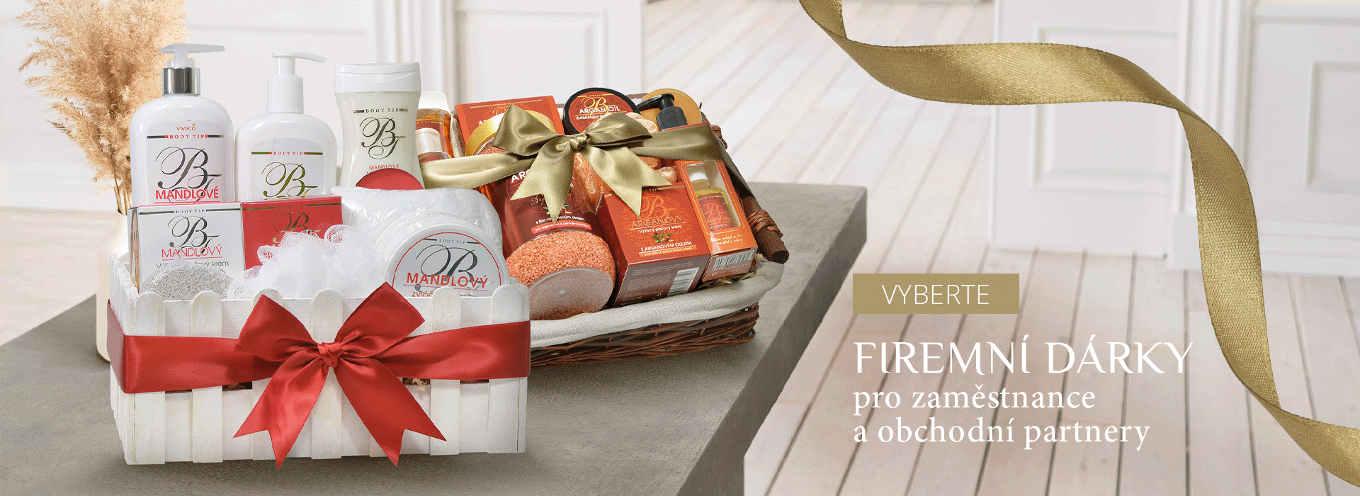 Dárkové koše pro firemní zákazníky