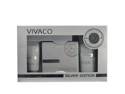 Dárková kazeta pro muže Gentleman Silver - péče o pleť & tělo & vůně