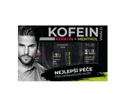 Dárková kazeta kosmetiky s kofeinem - osvěžení & hydratace