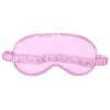Maska na oči na spaní růžová zezadu