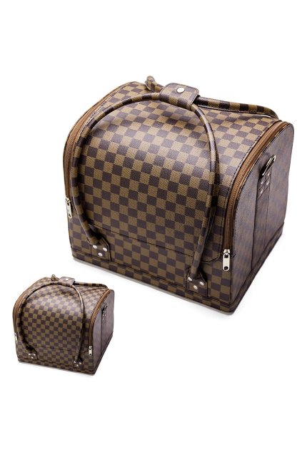 Kosmetický kufřík - hnědý