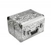 Kosmetický kufr - stříbrný vzor