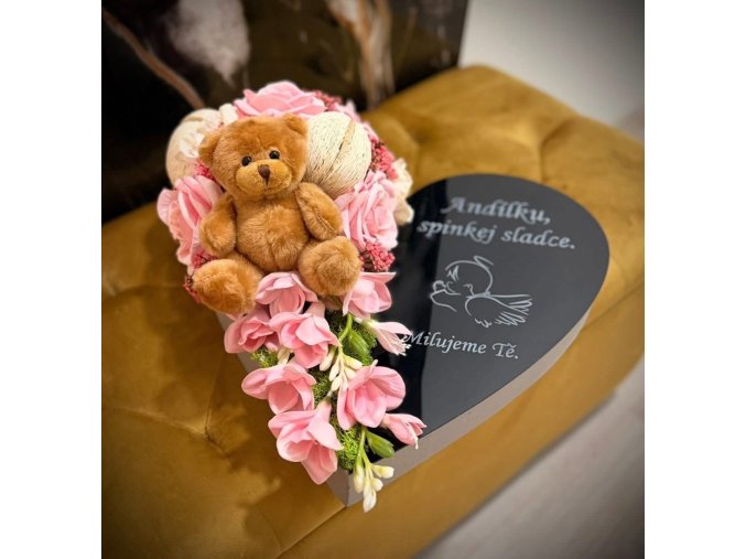 Srdce - dětské růžové