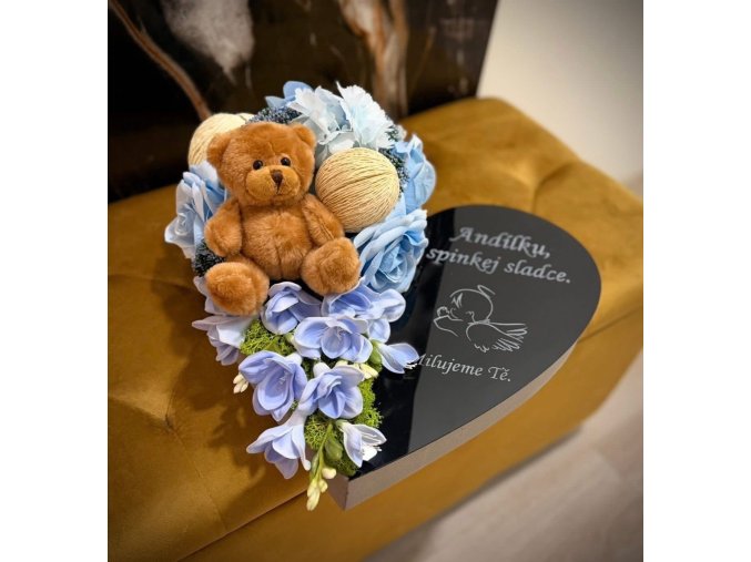 Srdce - dětské modré