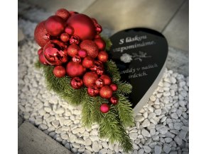 Černé srdce - červené baňky - ODESLÁNÍ 9.12.