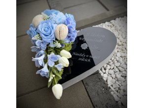 Srdce - jarní modré