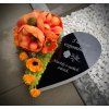 Oranžové velké srdce (35x37cm), odeslání 14 dnů