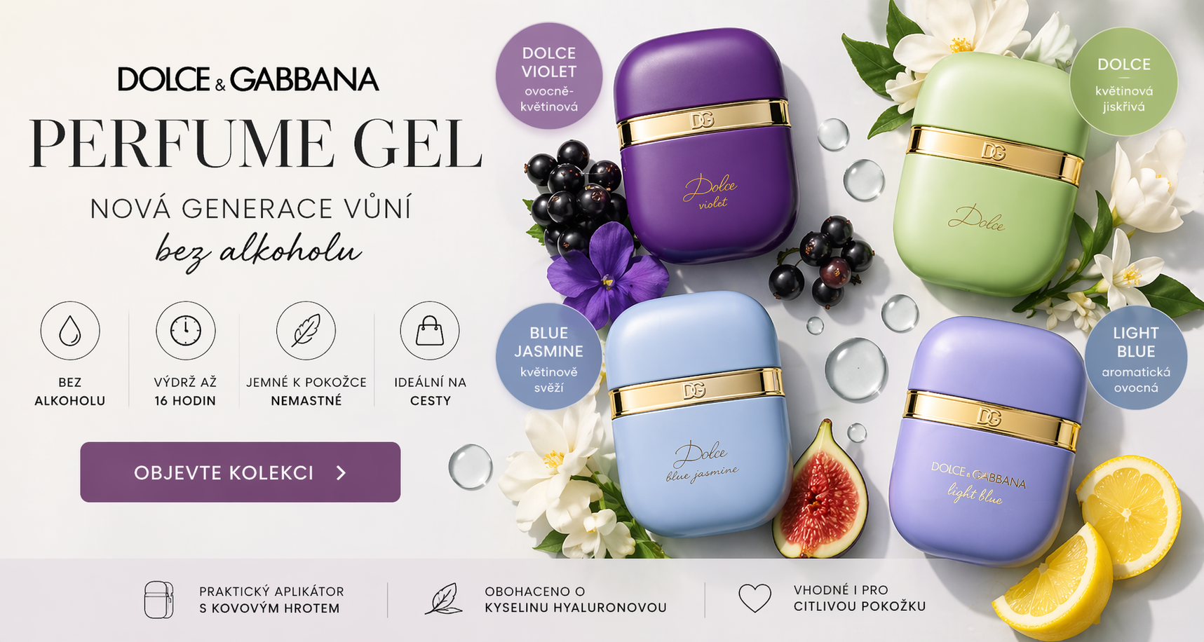 💧 Dolce & Gabbana Perfume Gel – nová generace vůní bez alkoholu
