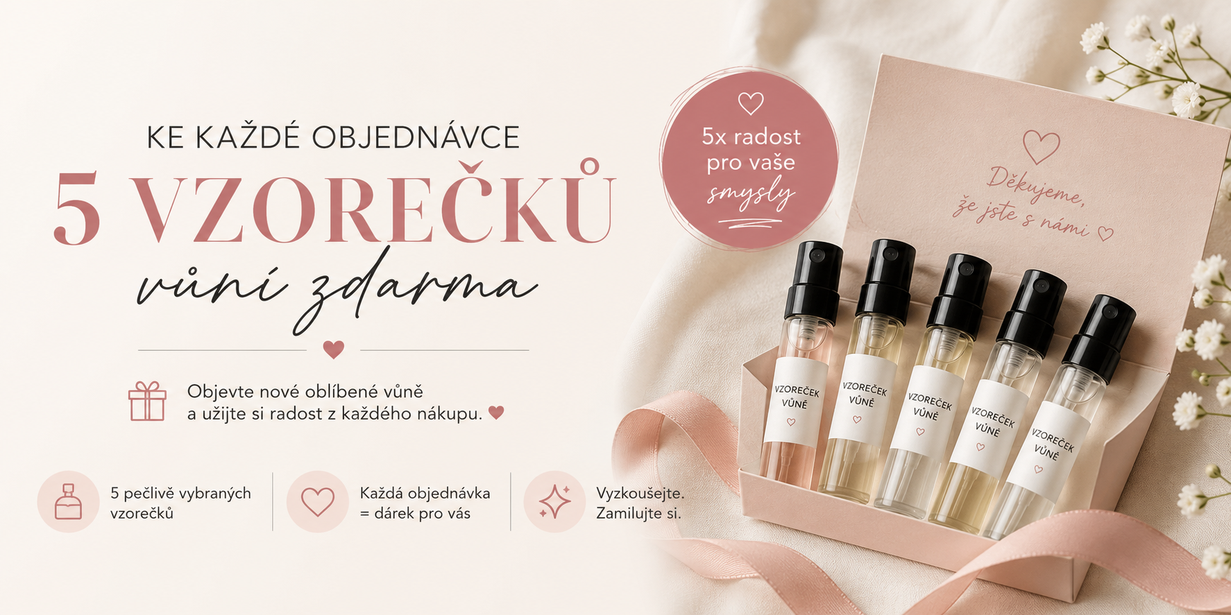 Vzorky zdarma ke každé objednávce