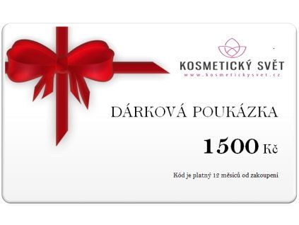 dárková poukázka 1500