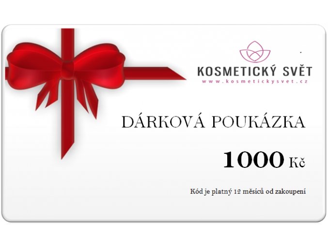 dárková poukázka 1000