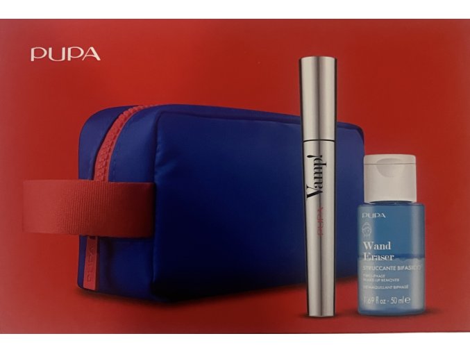 Pupa sada řasenka Mascara Vamp! 9 ml + Odličovač Wand Eraser 50 ml + kabelka  rok 2024