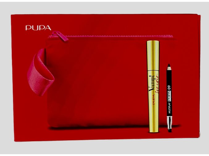 Pupa sada řasenka Mascara Vamp! Forever 9 ml + Tužka na oči pro trojí použití Multiplay 0,8g + kosmetická taštička  rok 2024