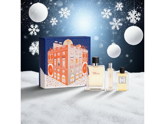 Hermes Terre D ́Hermes Dárková sada toaletní voda 100 ml + sprchový gel 40 ml + miniatura 12,5 ml edited 1