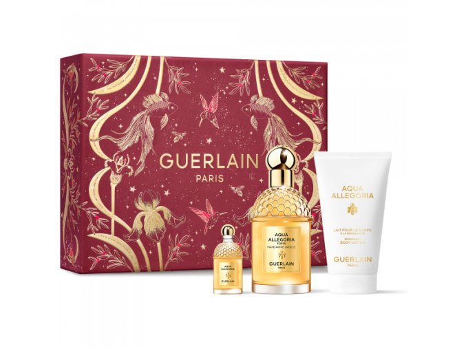 Guerlain Aqua Allegoria Mandarine Basilic Dárková sada toaletní voda dámská 125 ml + tělové mléko 75 ml + parfémovaná voda 7,5 ml  rok 2024