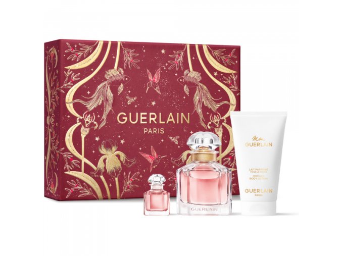 Guerlain Mon Guerlain Dárková sada parfémovaná voda dámská 50 ml + tělové mléko 75 ml + parfémovaná voda 5 ml  rok 2025
