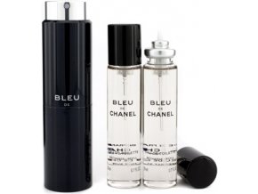 Chanel Bleu De Chanel toaletní voda pánská twist and spray 3x20 ml  3x20 ml plnitelný komplet twist set + vzorek CHANEL k objednávce zdarma