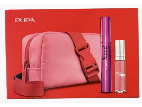 Pupa sada řasenka Mascara Vamp! Lash Extender 14 ml + Lesk na rty Miss Pupa Gloss 5 ml + kabelka  rok 2024