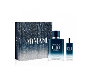 Giorgio Armani Acqua di Gio Profondo Pour Homme Dárková sada parfémovaná voda 100 ml + parfémovaná voda 15 ml  rok 2025