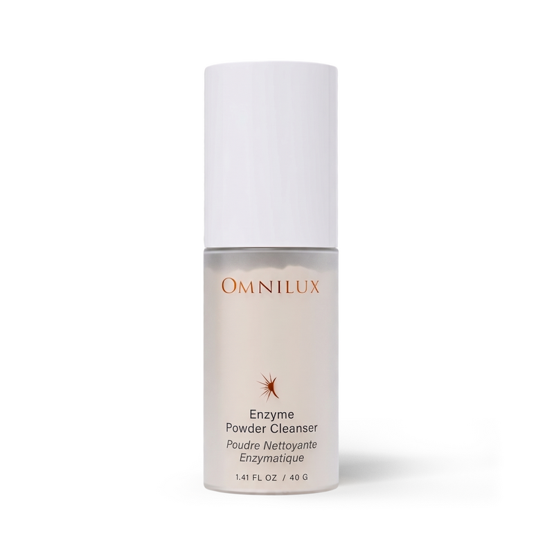 Omnilux Enzyme Powder Cleanser pro vyčištění pleti před LED terapií