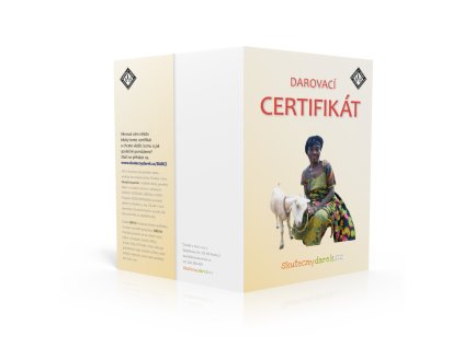 Veselá koza Darovací certifikát