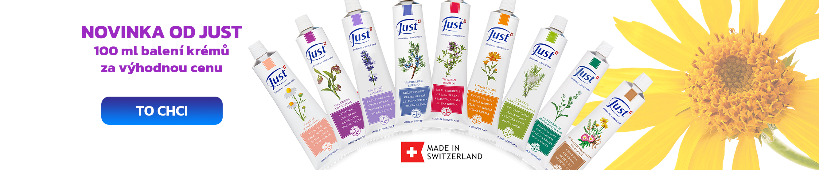 JUST 100 ml krémy