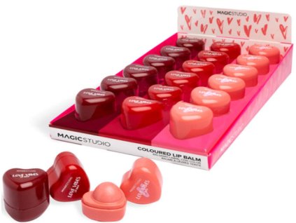 Balzám na rty Srdce  sestava 18 ks, 3 odstíny po 6 ks