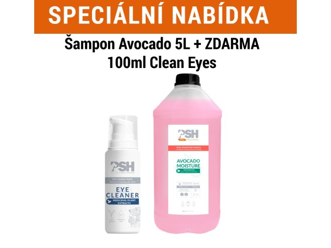 Šampon Hydratační Avocado ( Yorky )  5L + ZDARMA 100ml Clean Eyes