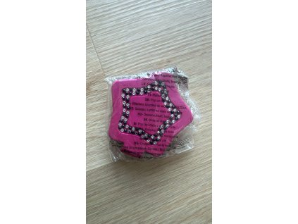 Avon růžový skládací kartáč na vlasy ve tvaru hvězdy