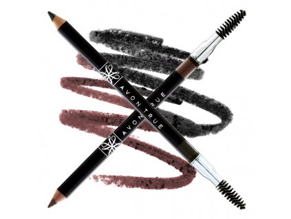 Tužka na obočí s kartáčkem Avon True Dual Ended Brow