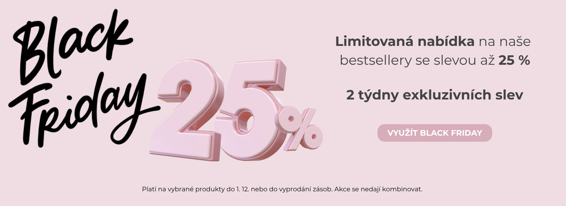 Black Friday slevy až 25 % | Kosmetikomat