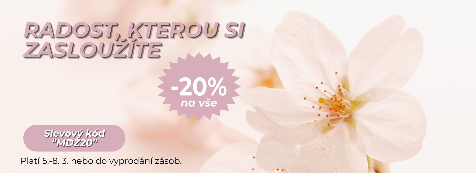 Dárek k MDŽ 20% sleva | Kosmetikomat