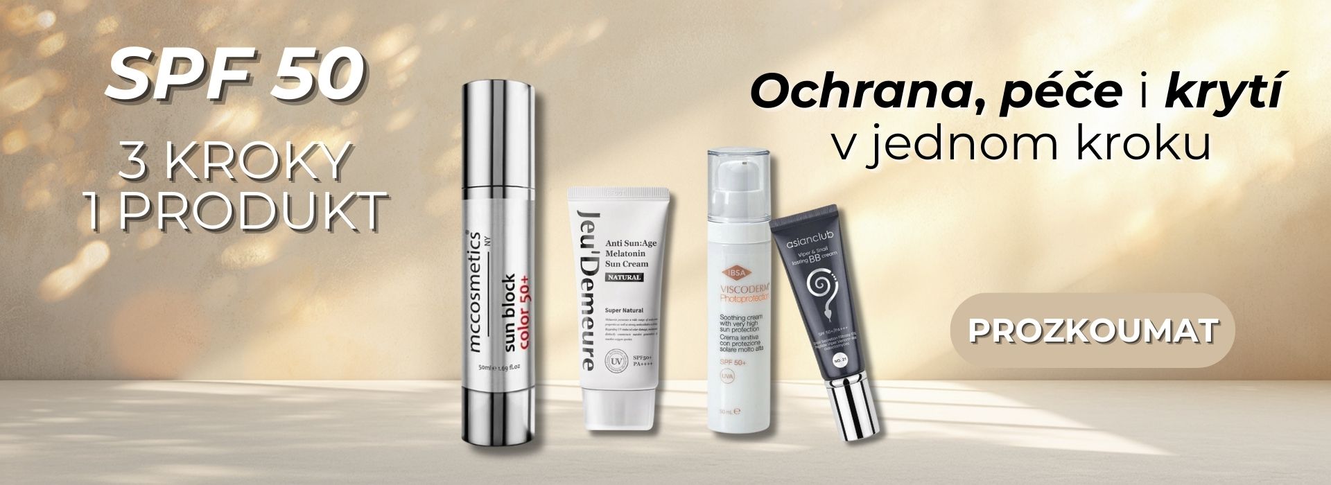 Krytí, péče a SPF 50 | Kosmetikomat