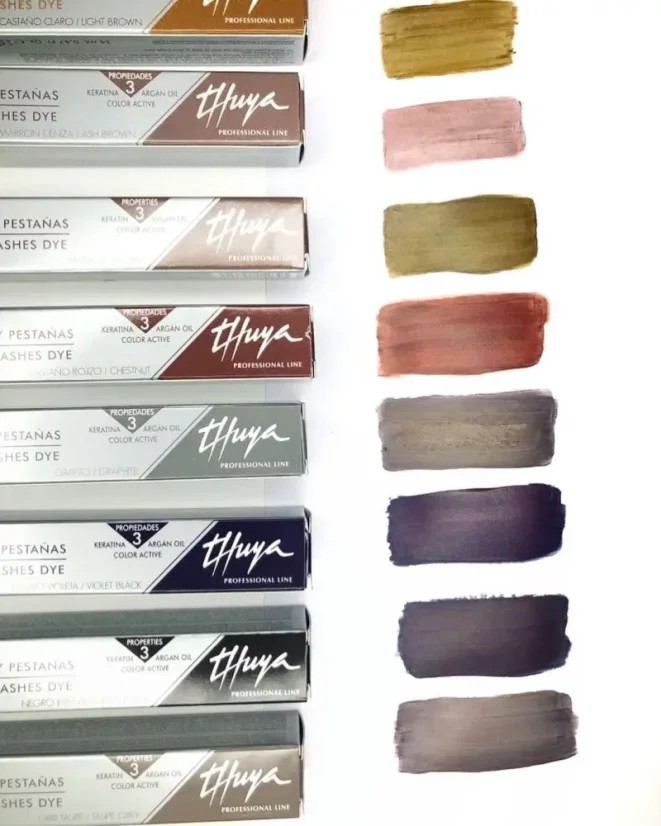 Barvy na řasy a obočí Thuya profesionální výsledek s arganem a keratinem a jak na to.