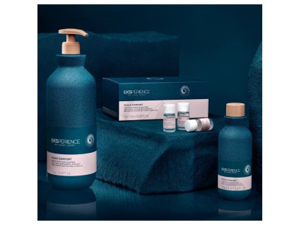 Uklidňující a hydratační ampule určené pro citlivou pokožku hlavy-EKSPERIENCE-SOS Scalp Comfort-Revlon Professional-12X7ml  „Uklidňující a hydratační ampule pro citlivou pokožku hlavy – SOS Scalp Comfort“