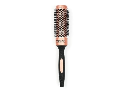 evolution gold rose round hair brush 32