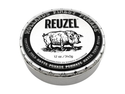 Matná pomáda se silnou fixací pro krátké a středně dlouhé vlasy pro muže-Reuzel- 340g