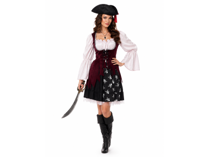 Piratka bordo bez opasku