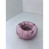Svícen na čajovou svíčku Starorůžový batikovaný