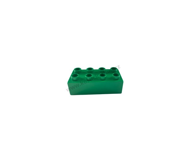 Lego® Duplo® Kostka 2x4 tmavě zelená
