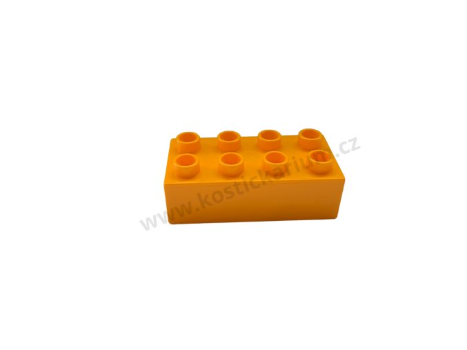Lego® Duplo® Kostka 2x4 světle oranžová