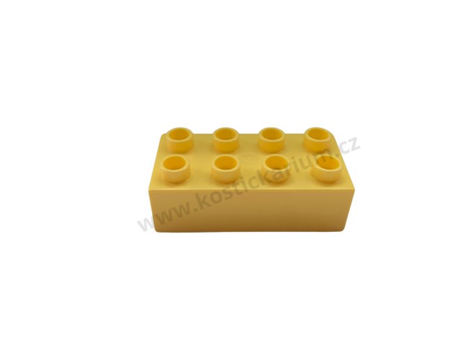 Lego® Duplo® Kostka 2x4 světle žlutá