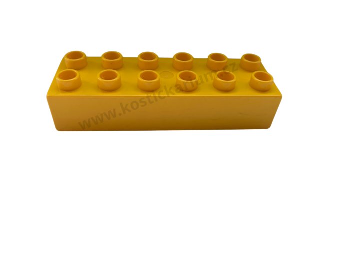 Lego® Duplo® Kostka 2x6 žlutá